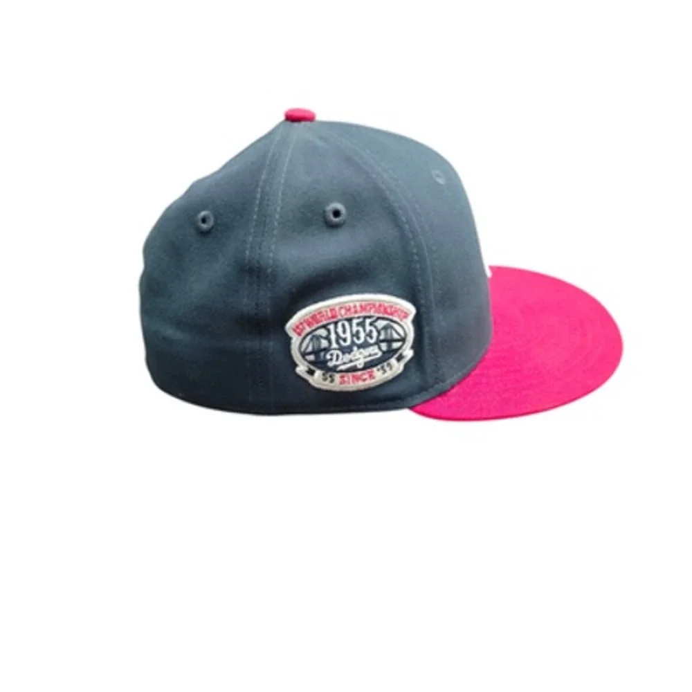 Brooklyn Dodgers Hat Cap Fitted‎ Mens 7 MLB Baseball 1955 World Series New Era